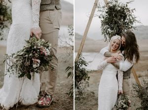 Grace and Mitch Photograpy - Luna boho wedding dress by Shikoba Bride