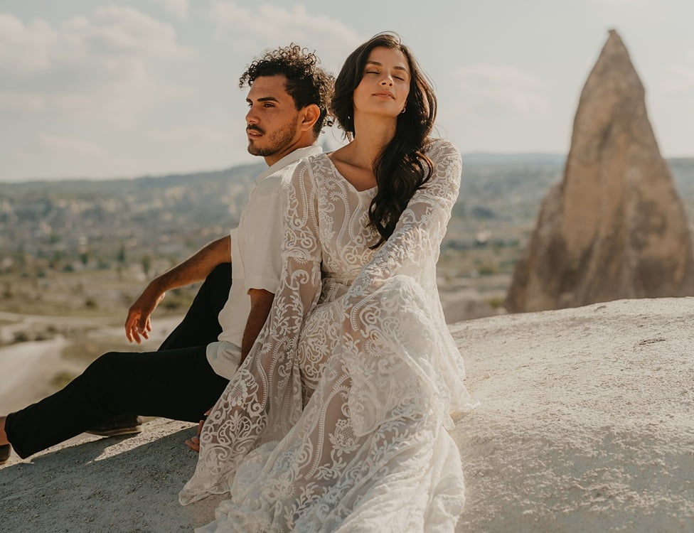Zahra shikoba wedding dress in cappadocia turkey